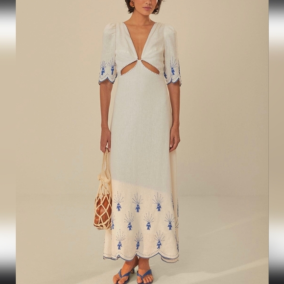 FARM Rio Fish Beaded Mididress - Picture 5 of 5